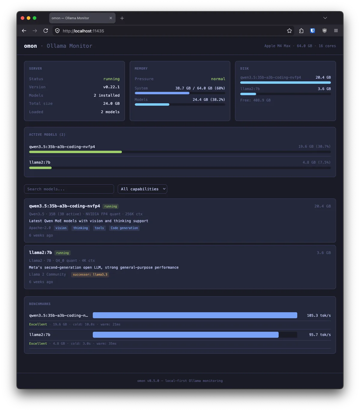 OllamaMon screenshot 3